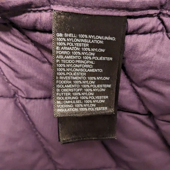 The North Face "Thermoball" Full Zip Puffer Jacket Size S in Eggplant w/ Silver - Picture 7 of 7